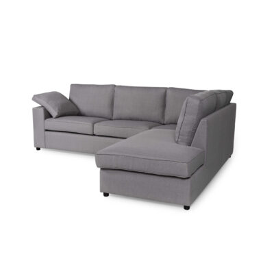 Alton Fabric Corner Sofa Silver - Image 3