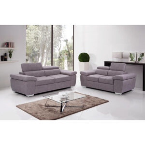 Amando Fabric 2 Seater Sofa Mushroom