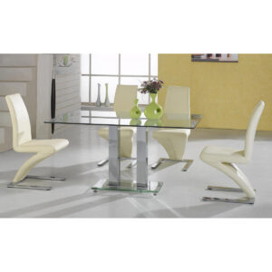 Ankara Large Dining Table Chrome