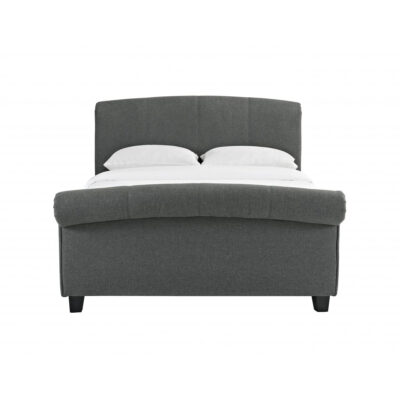 Arabella Linen Fabric King Size Bed Grey - Image 2