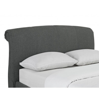 Arabella Linen Fabric King Size Bed Grey - Image 4