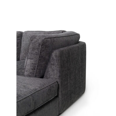 Ashby U Shaped Fabric Sofa Grey - Image 5