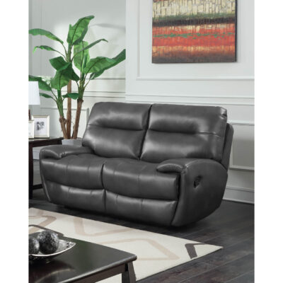 Bailey Recliner LeatherGel & PU 2 Seater Grey