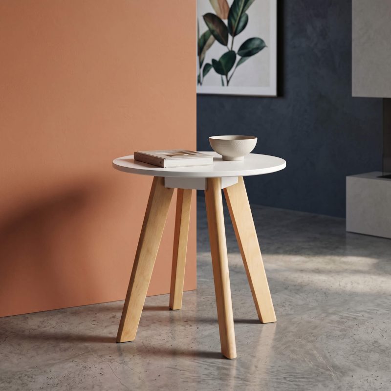 Belgium Round Lamp Table