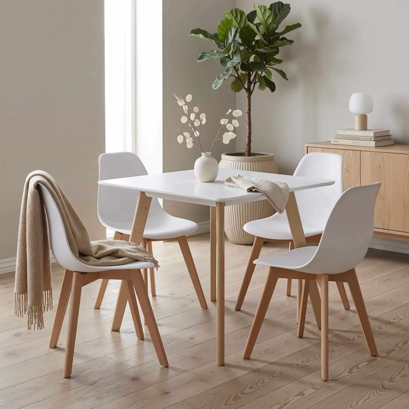 Belgium Small White Dining Table2