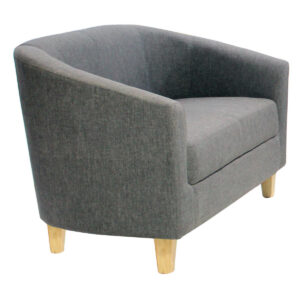 Claridon 2 Seater Sofa Linen Fabric Dark Grey