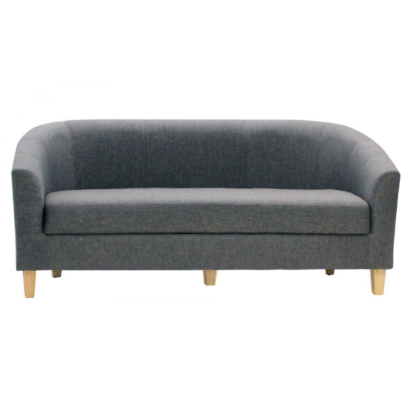 Claridon 3 Seater Sofa Linen Fabric Dark Grey