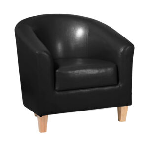 Claridon 1 Seater Sofa PU Black