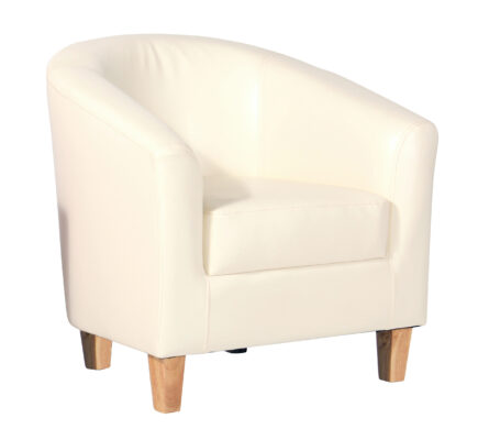 Claridon 1 Seater Sofa PU Cream