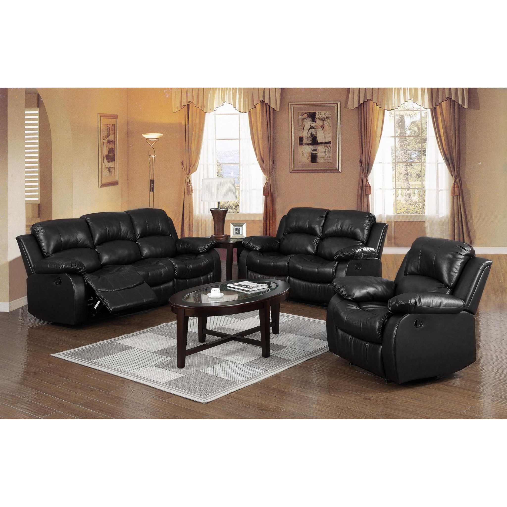 Carlino Recliner Full Bonded Leather 2 Seater – Heartlands Furniture ...