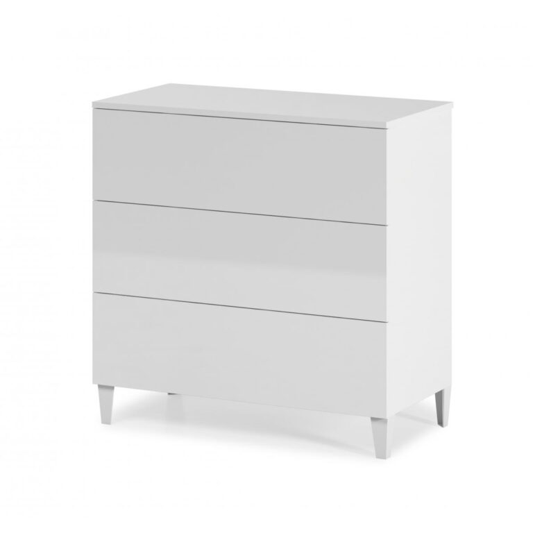 Arctic Chest 3 Drawer White 007833BO Heartlands Furniture Wholesale Ltd