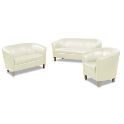 Claridon 3 Seater Sofa PU Cream