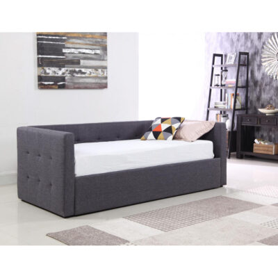 Congo Day Bed Linen Fabric Grey - Image 2