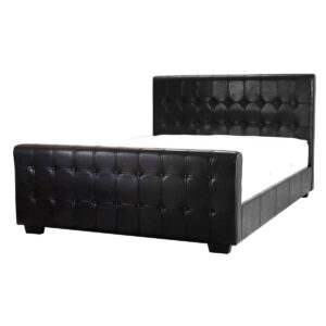 Dakar Button PU 6Foot Bed Black