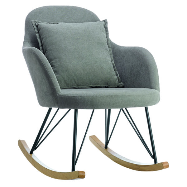 Derwent Fabric Rocking Chair Grey