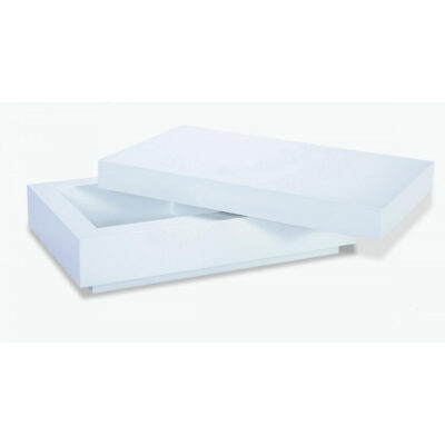 Dibble High Gloss Coffee Table White - Image 2