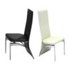Durban Dining Chair Chrome & Cream (6s)