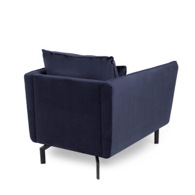 Elford Fabric Sofa 1S Navy - Image 2