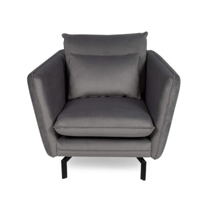 Elford Fabric Sofa 1S Grey - Image 3