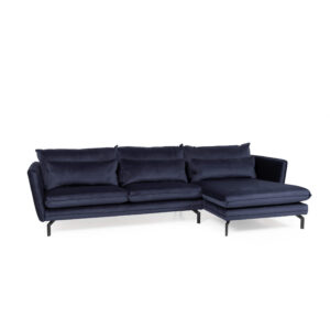 Elford Fabric Corner Sofa Navy