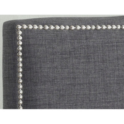 Elle Storage Linen King Size Bed Grey - Image 2