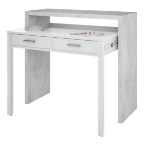 Epping Desk Pull Out White & Concrete 0L4582A