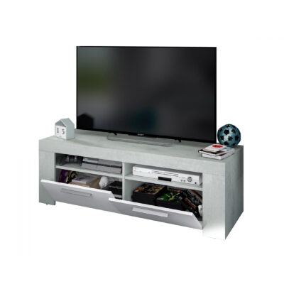 Epping TV Unit 2 Doors White & Concrete 016621L - Image 3