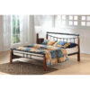 Franklin Bed Double Black/Dark Oak