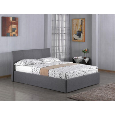 Fusion Fabric Storage King Size Bed Grey - Image 2