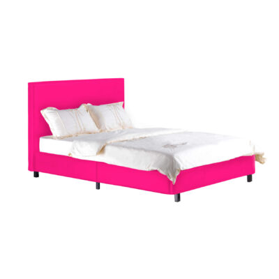Fusion PU Single Bed Hot Pink