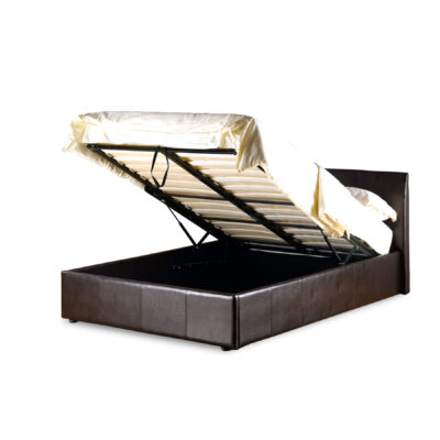 Fusion Storage PU Single Bed Brown