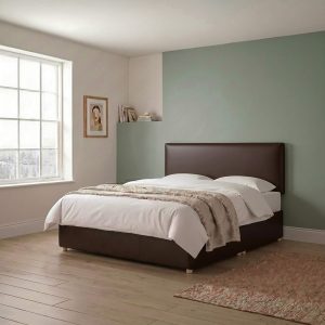 Genoa PU Headboard King Size Brown