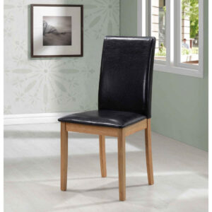 Healey PU Solid Rubberwood Chair