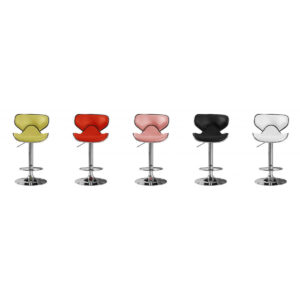 Hillside Bar Stool PU Chrome (2s)