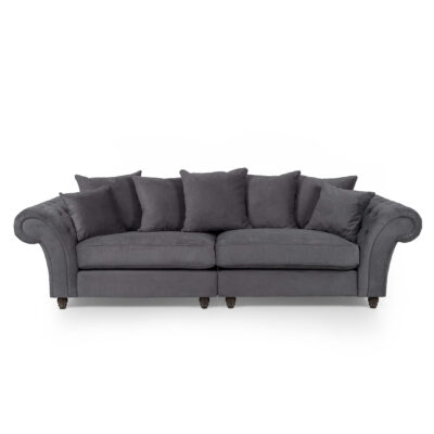 Huntley Fabric Sofa 4S Grey - Image 2