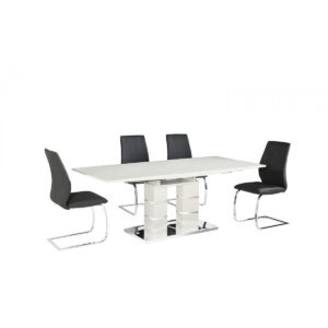 Janelle Extending Dining Table High Gloss White