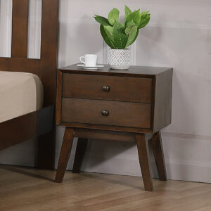 Kempton Bedside Solid Hardwood Rustic Oak