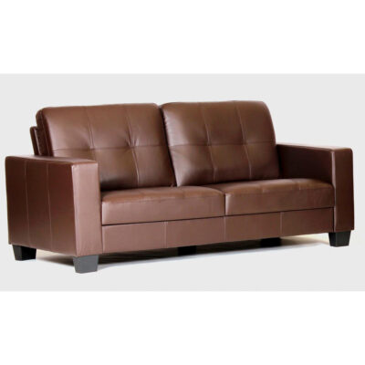 Lena Bonded Leather & PVC 3 Seater - Image 2