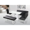 Liberty PU Chair White & Chrome
