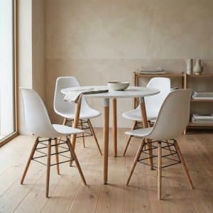 Lilly Round White Dining Table