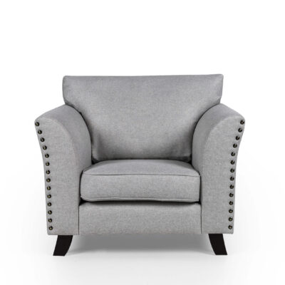 Linton Fabric Sofa 1S Grey - Image 2