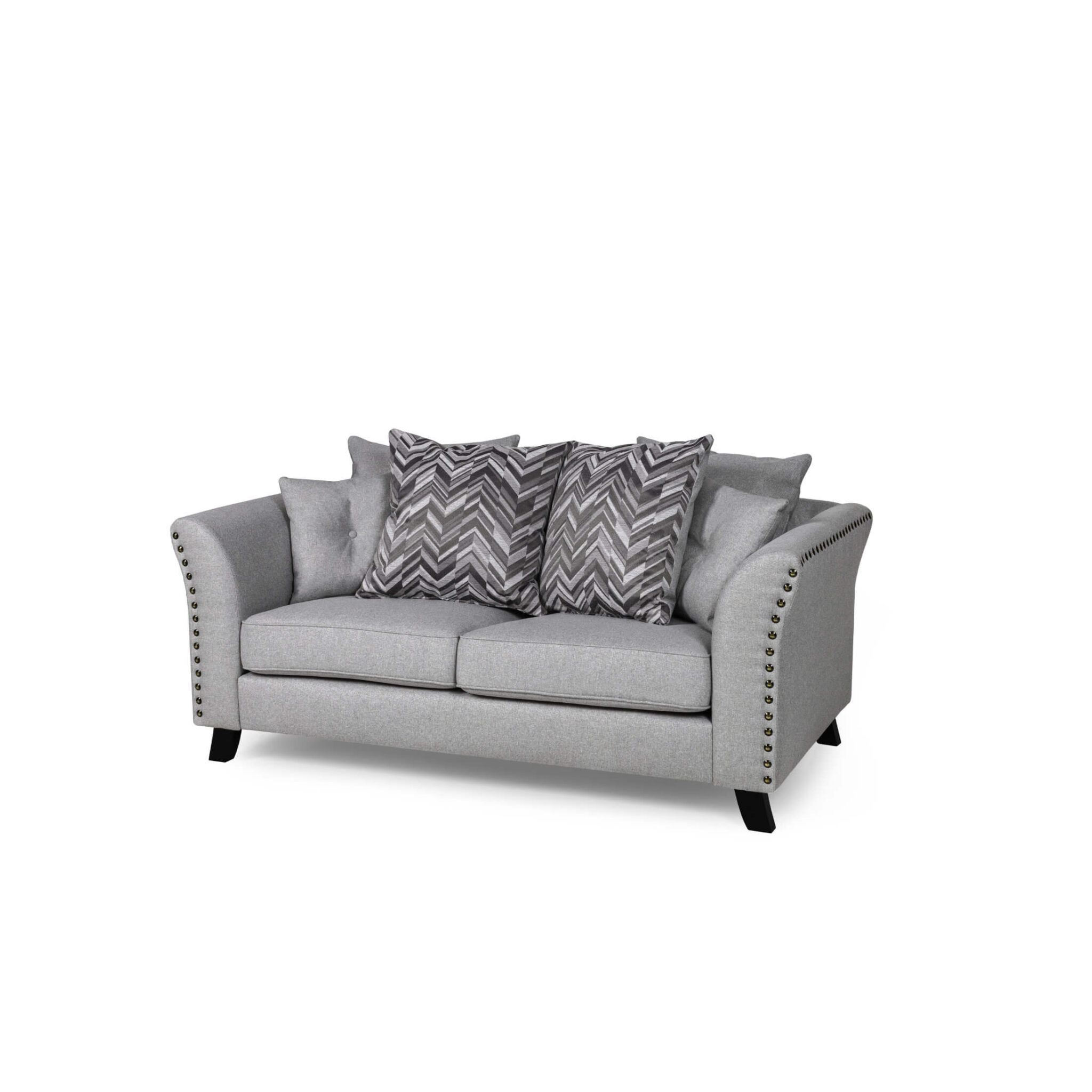 Linton Fabric Sofa 2S Grey Heartlands Furniture Wholesale Ltd