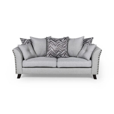 Linton Fabric Sofa 3S Grey - Image 2
