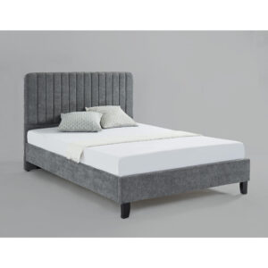 Livingstone Fabric Double Bed Grey