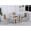 Lucia Glass Dining Table Natural