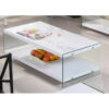 Marco White High Gloss & Glass Coffee Table