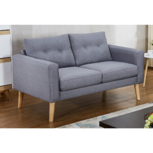 Megan Fabric 2 Seater Sofa Grey
