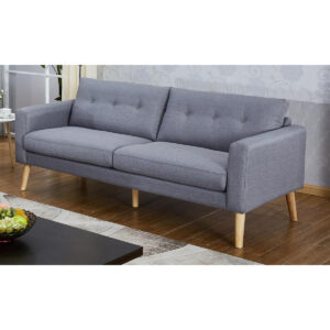 Megan Fabric 3 Seater Sofa Grey