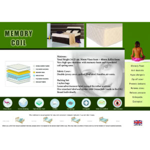 Memory Coil Mattress Double