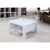 Peru Square Coffee Table High Gloss White